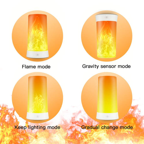 PDGROW LED flame light gravity-sensing for upward dancing flames