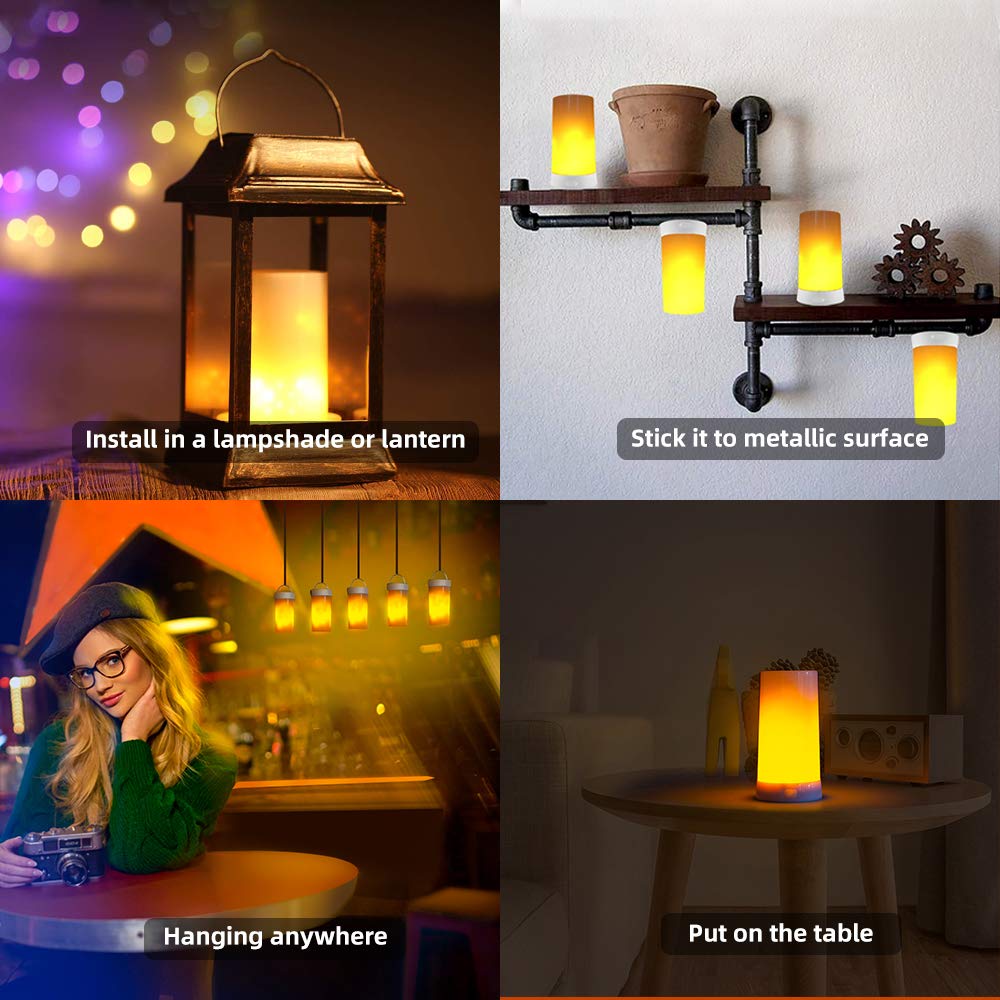 PDGROW LED flame light delivers realistic flame effect and energy saving
