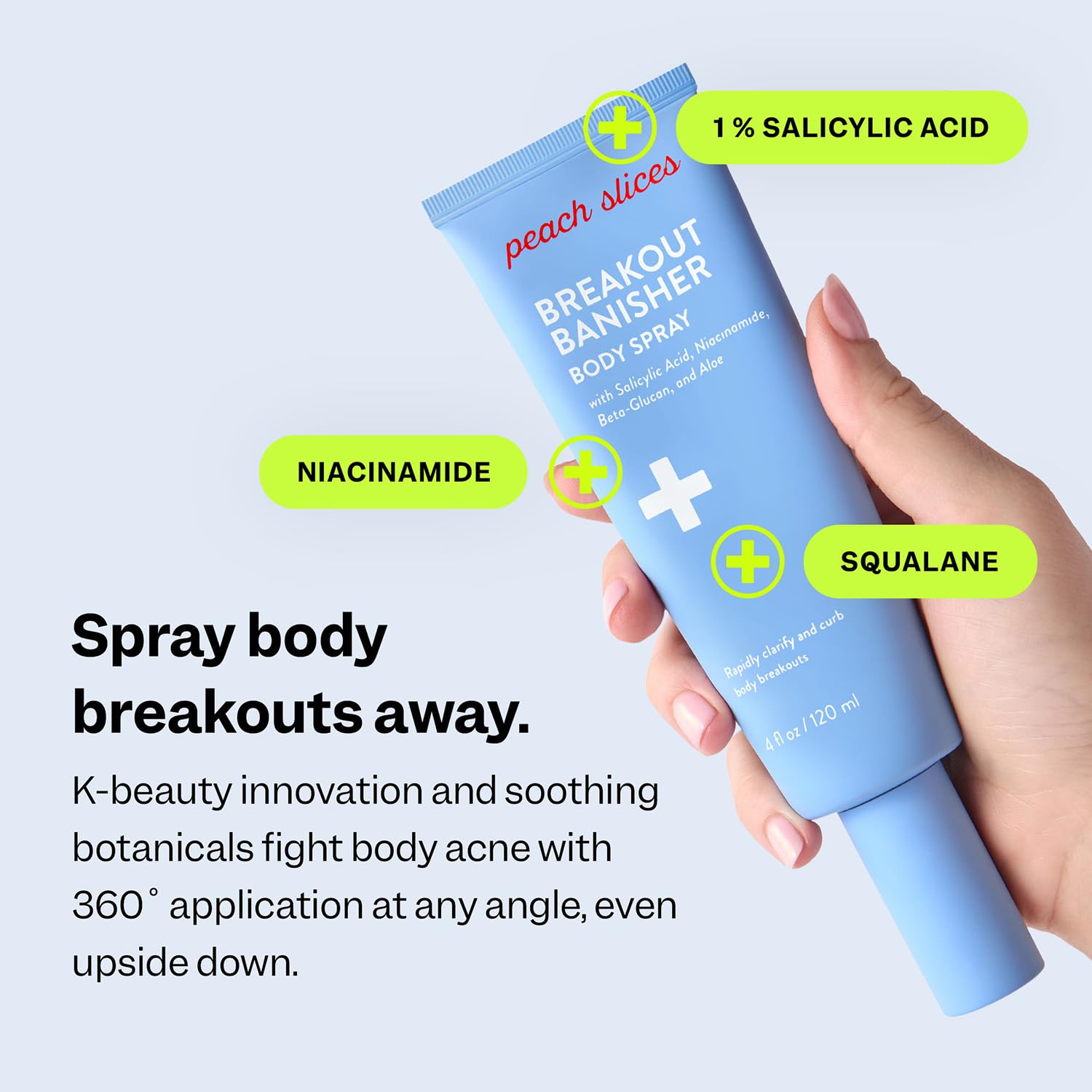 Peach Slices Breakout Banisher Clarifying ingredients for clear texture