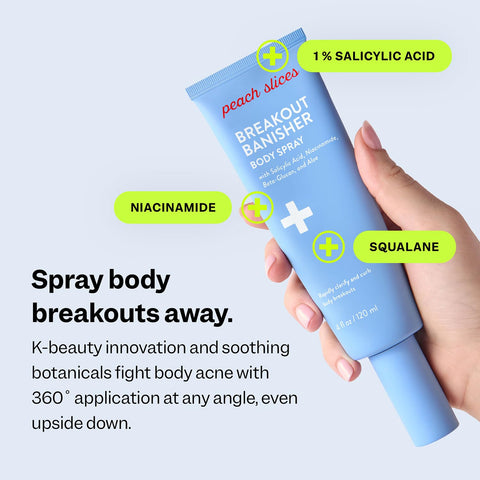 Peach Slices Breakout Banisher Clarifying ingredients for clear texture