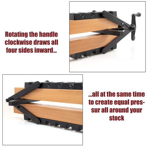 Peachtree 2‑pack 4‑way clamps contents and hardware