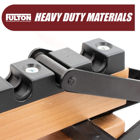 Peachtree 4‑way clamp side pressure pads protecting stock during glue