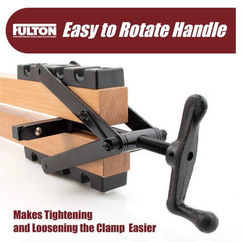 Peachtree 4‑way clamp width adjustment and notch system close‑up