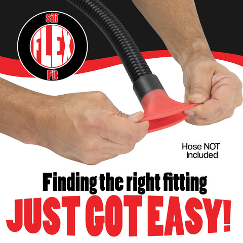 Peachtree adaptive stretch-fit silicone end grips different tool ports securely.