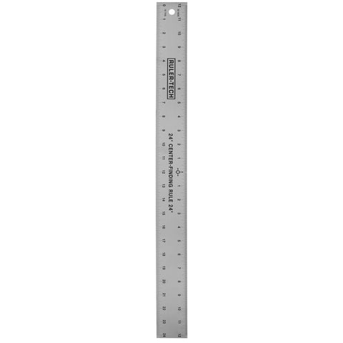 Peachtree center finding ruler close-up showing precision center mark for layouts.