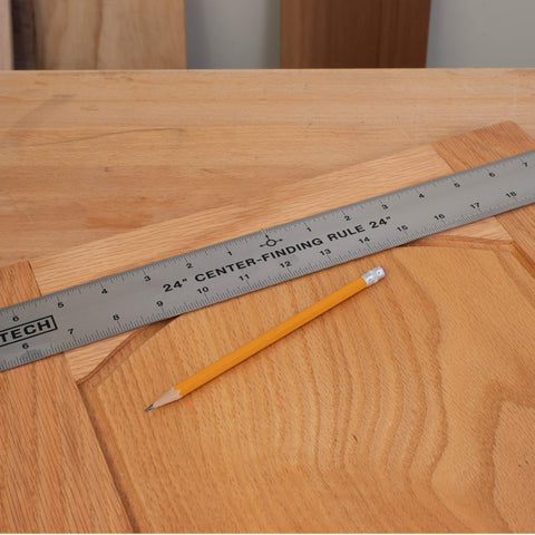 Peachtree center finding ruler underside shows 16th scale for versatility.