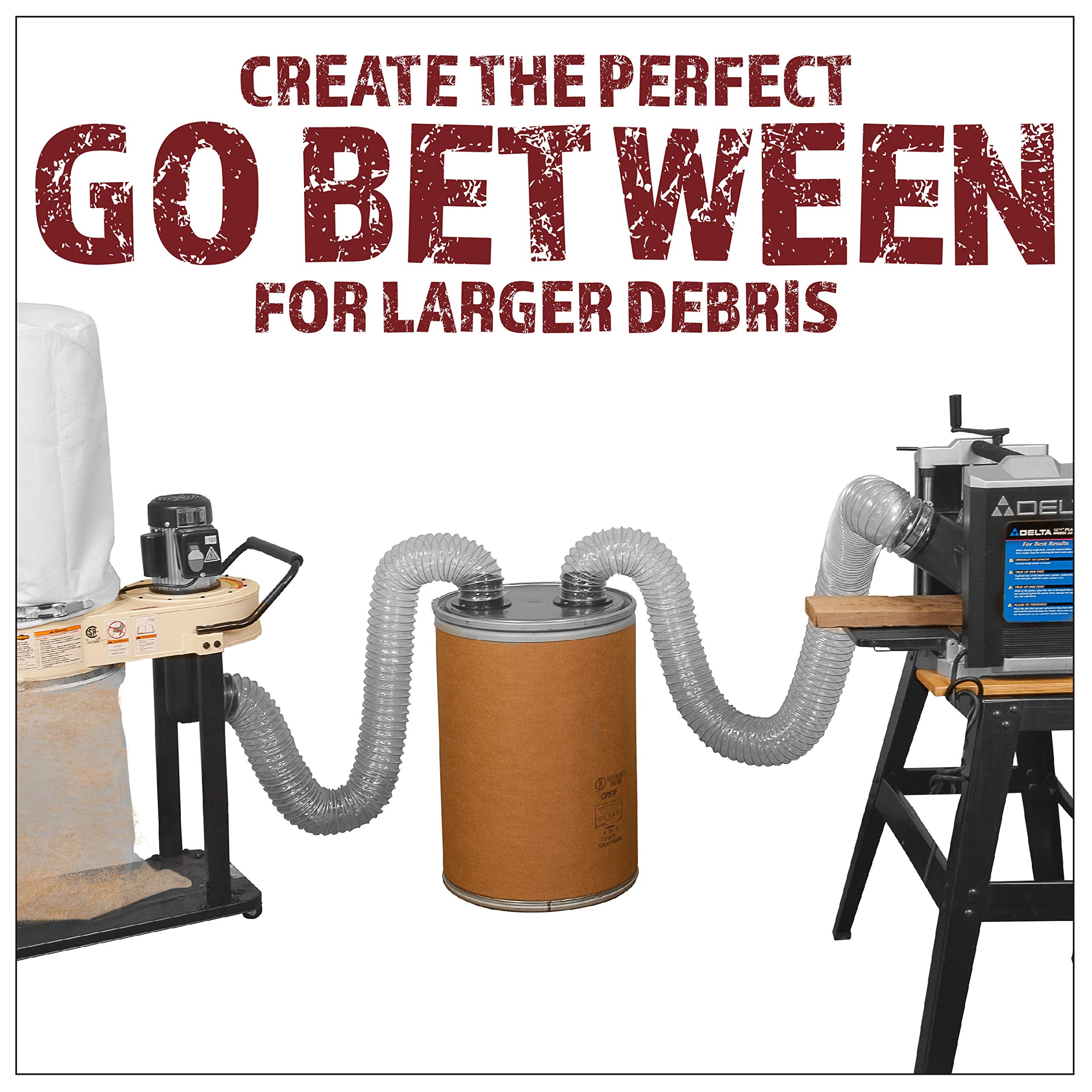 Peachtree Cyclone Dust Separator Kit bottom ports ready for hookup