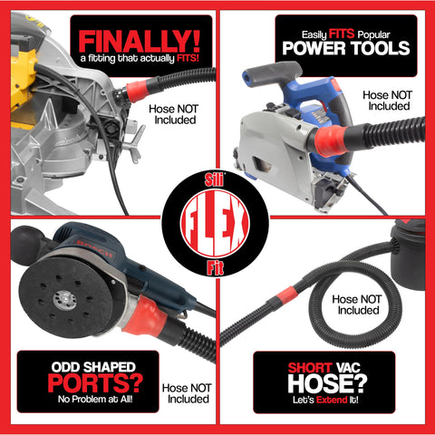 Peachtree 3pc set kit contents for dust collection adapters.