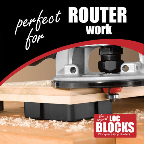 Peachtree Loc Block anti-slip pad grips and protects workpieces