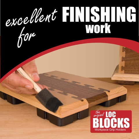 Peachtree Loc Block elevates workpieces for easy access during tasks