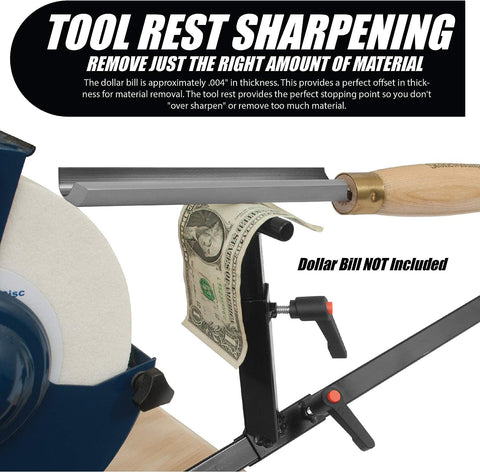 Peachtree Pro Grind tool holder secures the tool angle during sharpening
