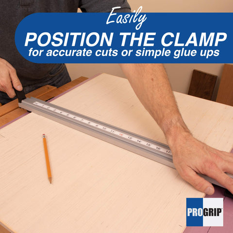 Peachtree ProGrip adjustable jaw enables precise clamping and stable cutting rails