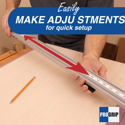 Peachtree ProGrip low-profile rail guides power tools along edges