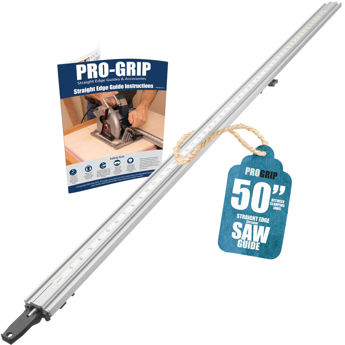 Peachtree ProGrip straight edge rail for precise edge guidance on large panels