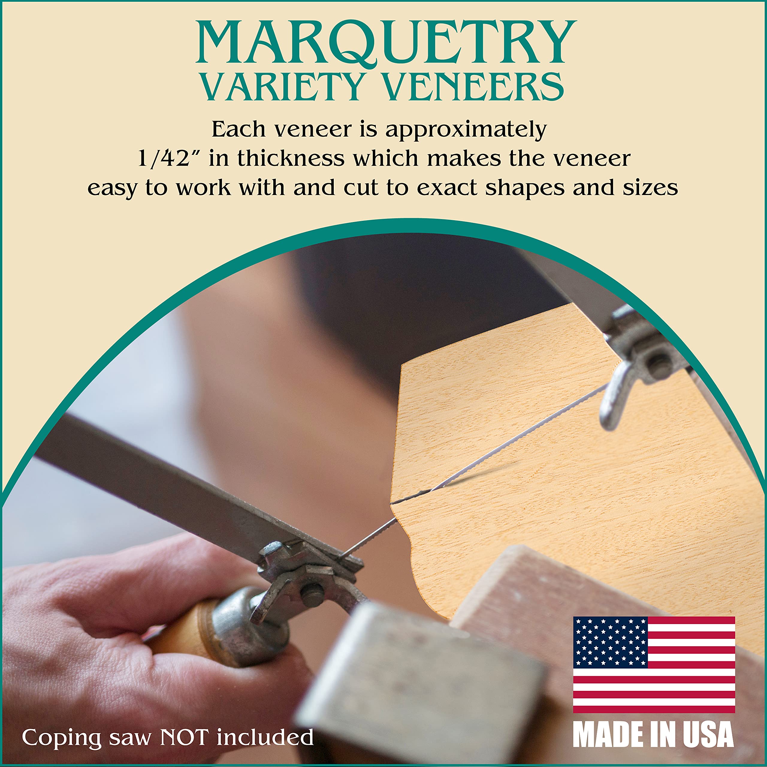 Peachtree Veneers 1/42-inch thick sheets are easy to cut and shape.
