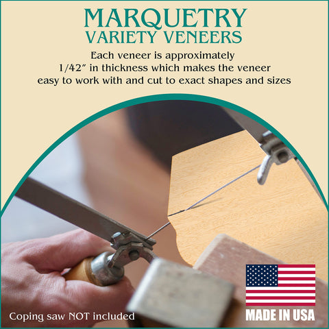 Peachtree Veneers 1/42-inch thick sheets are easy to cut and shape.