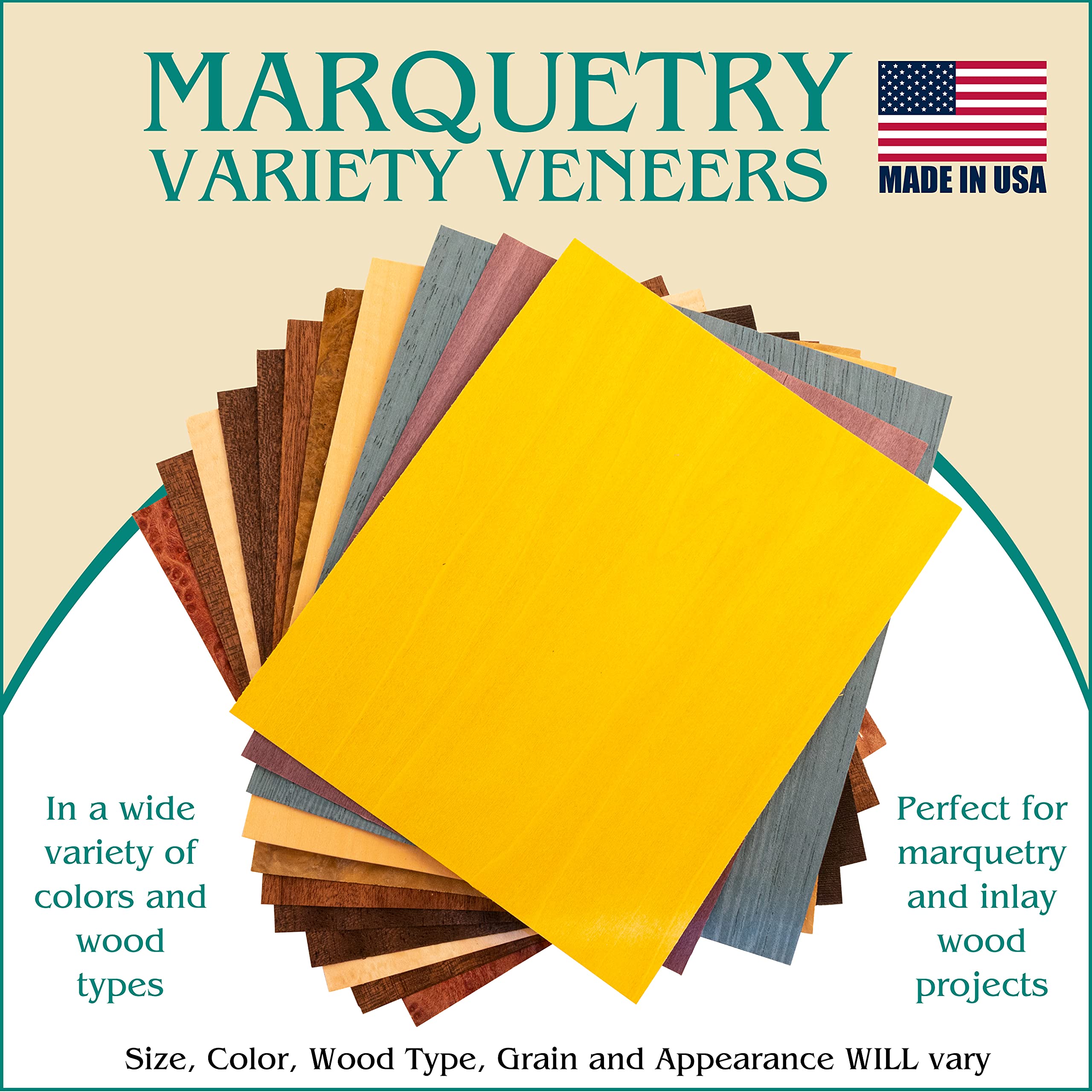 Peachtree Veneers domestic exotic woods samples help plan unique inlays.