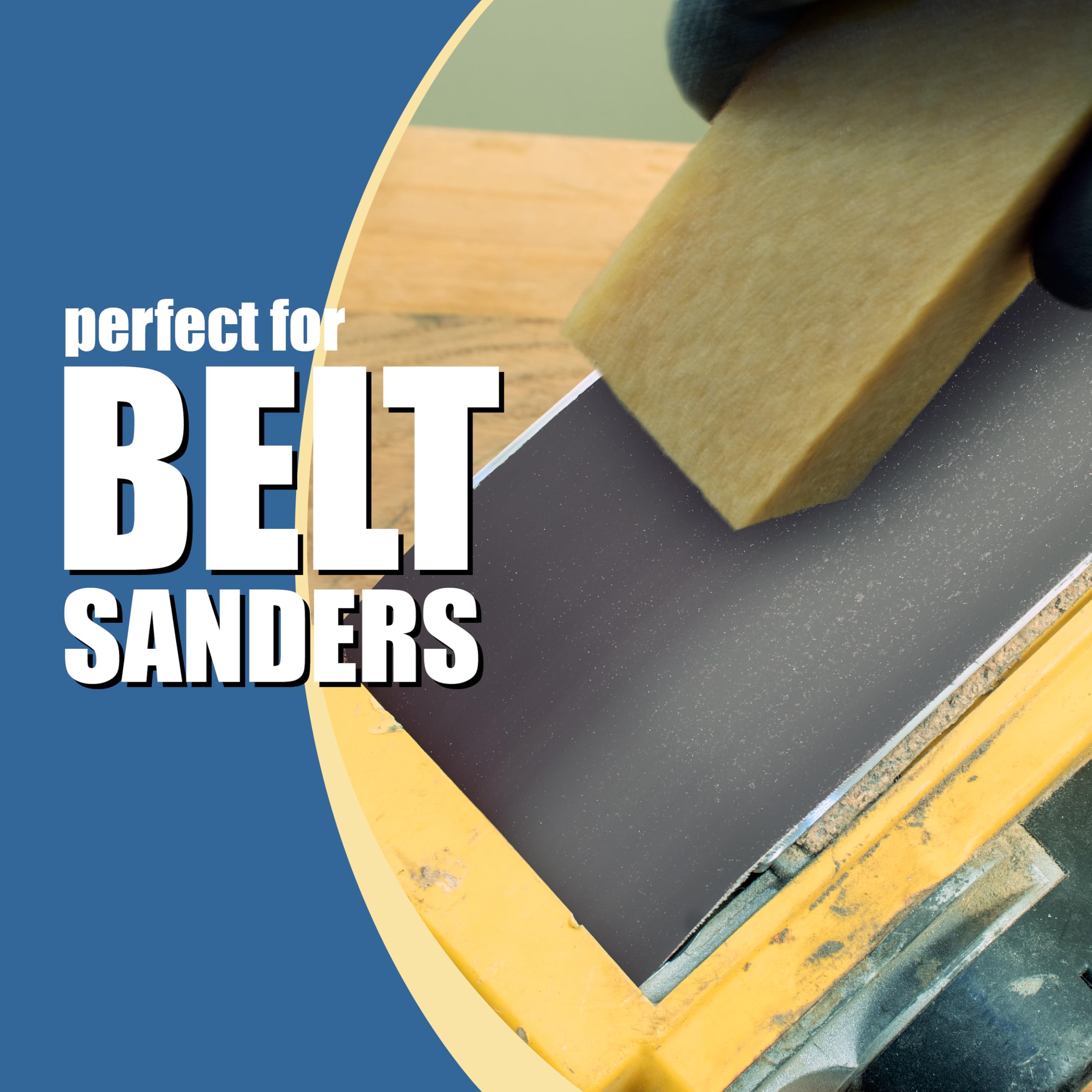 Peachtree belt sander cleaner stick lifting dust from running belt