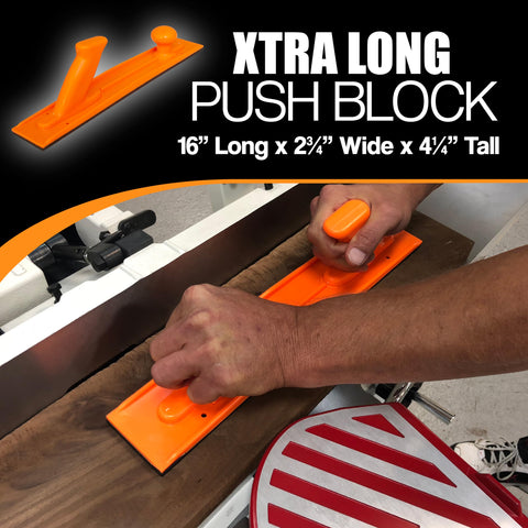 Peachtree small-angle push block improves precise guiding on table saw operations