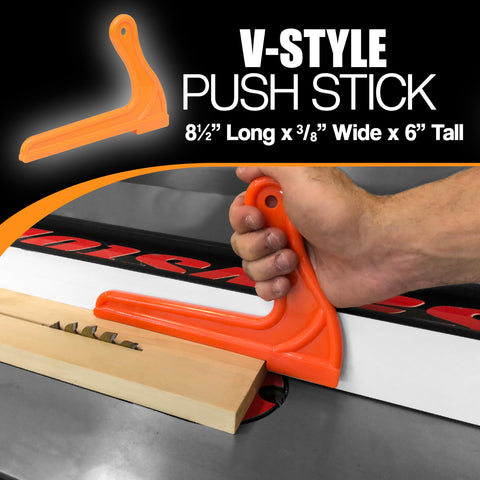 Peachtree standard width push stick guides stock safely across tools