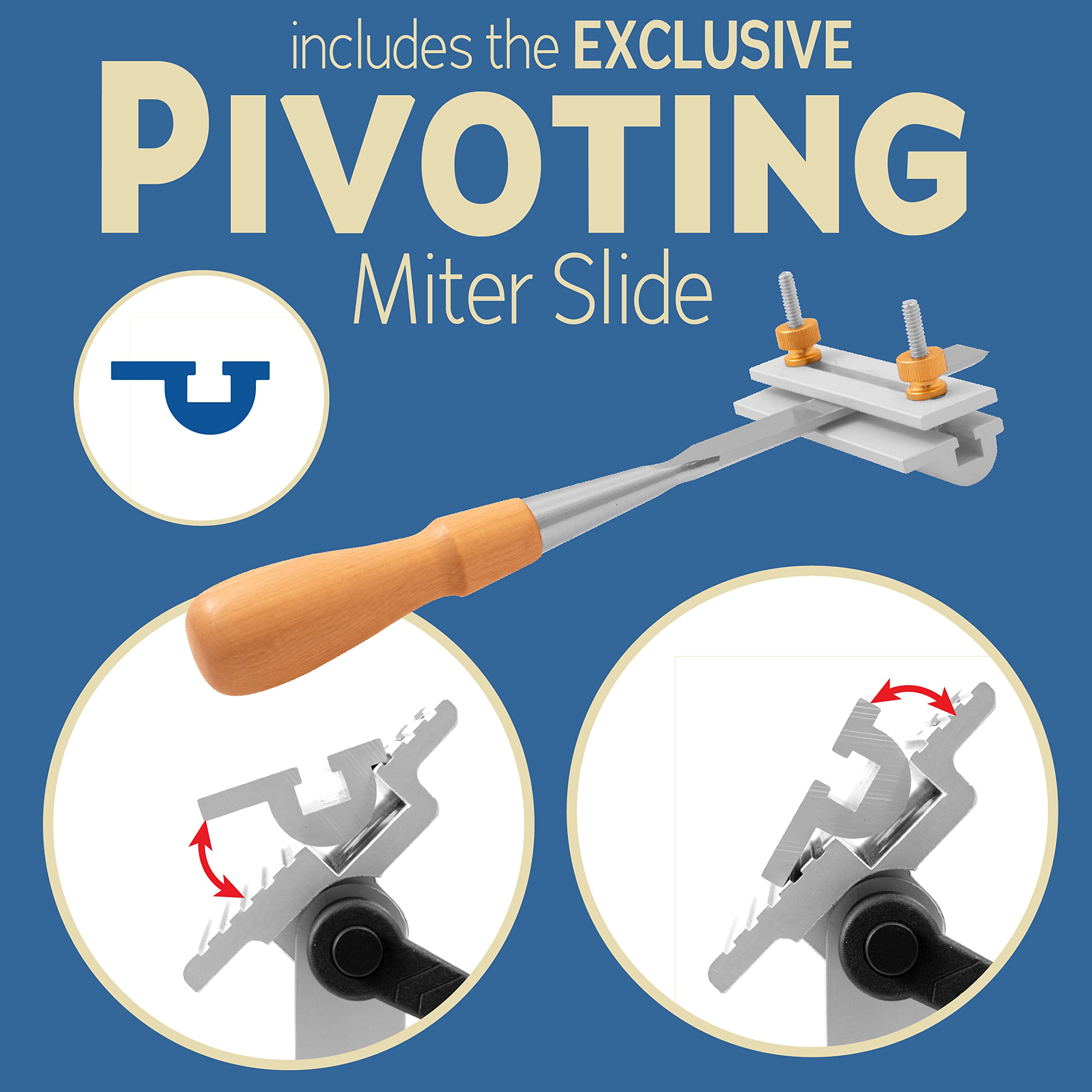 Peachtree Woodworking Supply tool rest jig flat miter slide supports smooth honing motions