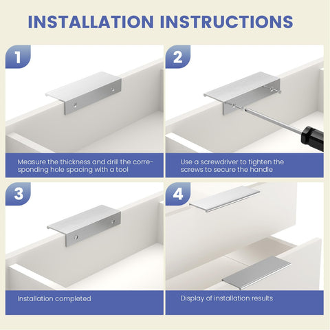 Includes pre-drilled holes and screws for quick installation.