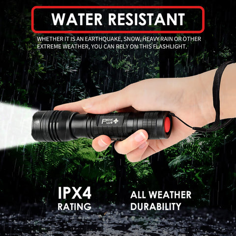 PeakPlus PTAC1000 IPX6 water resistance in rain