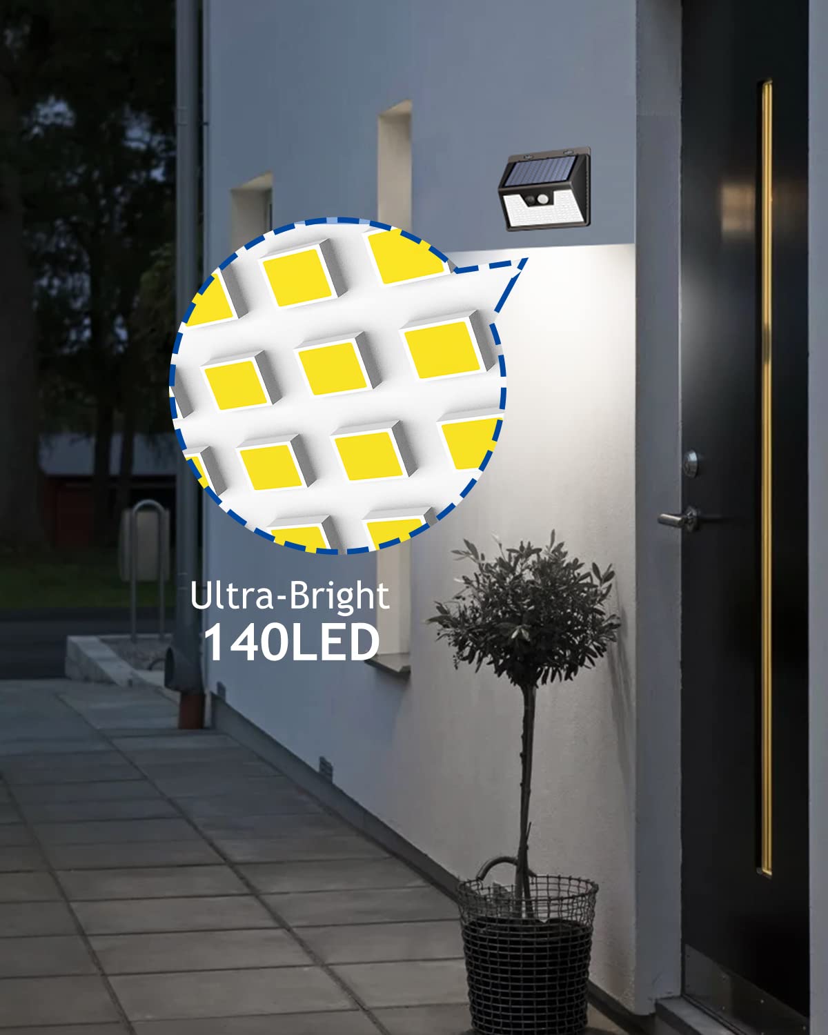 Peasur energy-saving solar panel delivers efficient charging for longer use.