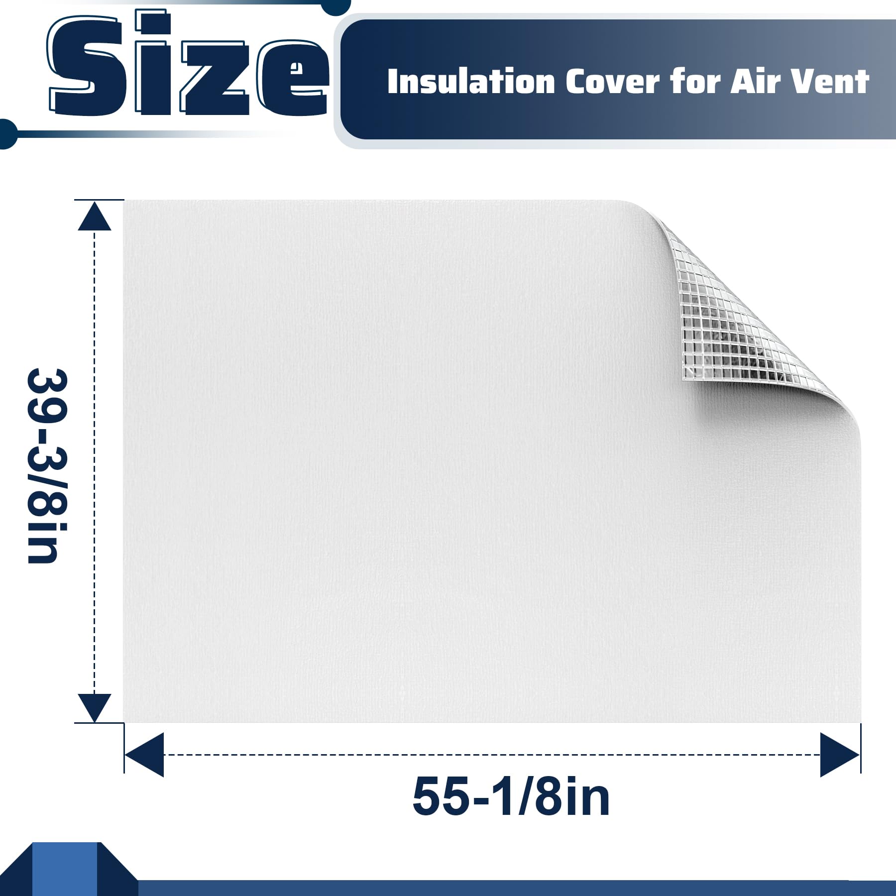 Pearwow aluminum foil seal layer adds durable heat barrier for attic vents.