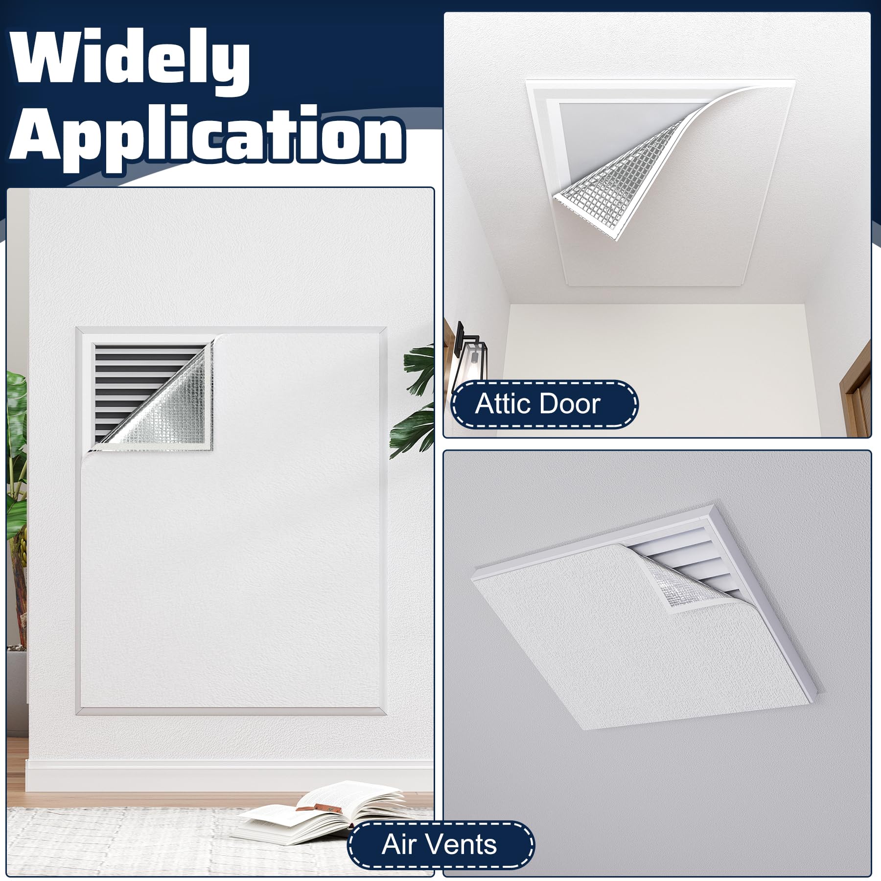 Pearwow attic ceiling shutter cover seals whole-house vents for year-round warmth.