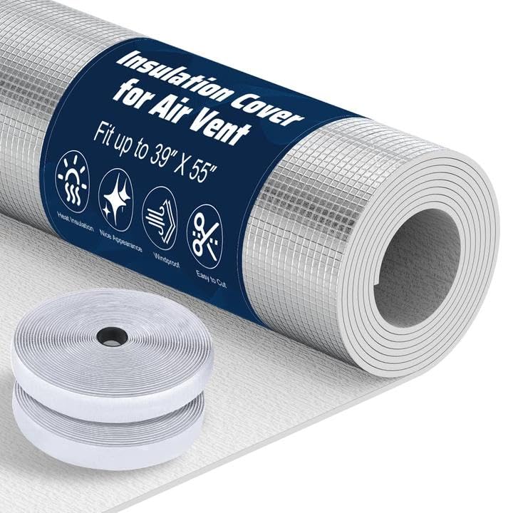Pearwow attic fan insulation cover 39x55 inches seals vents for year-round comfort.