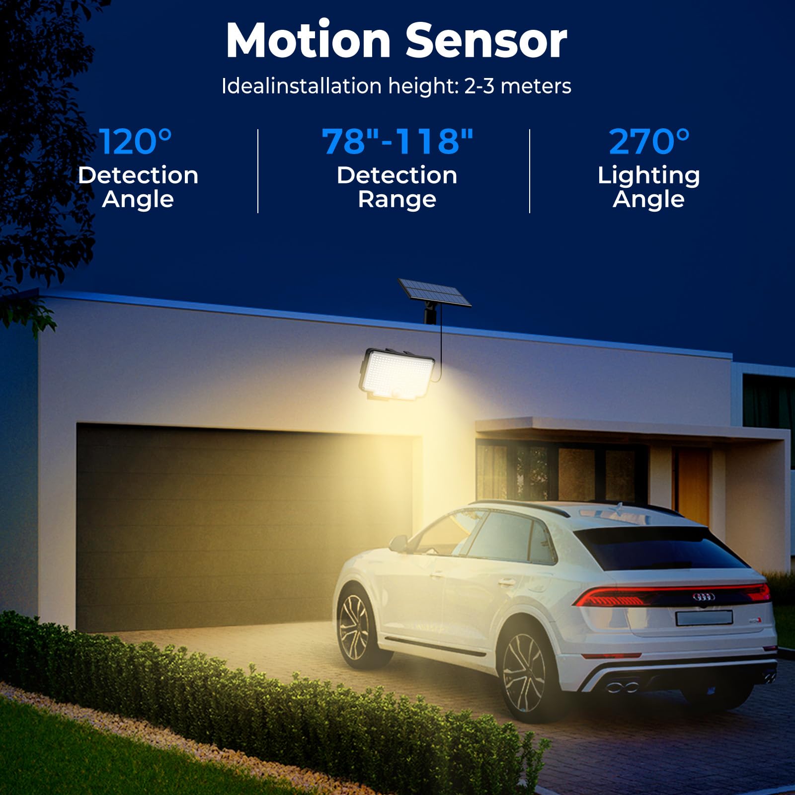 Peasur detachable panel design enables flexible sun powered charging.