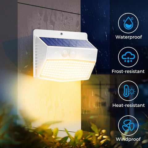 Peasur easy-install solar step lights with included screws