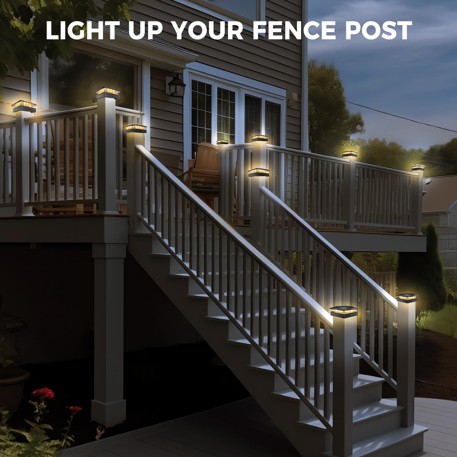 Peasur night garden deck ambiance illustrating subtle walkway illumination
