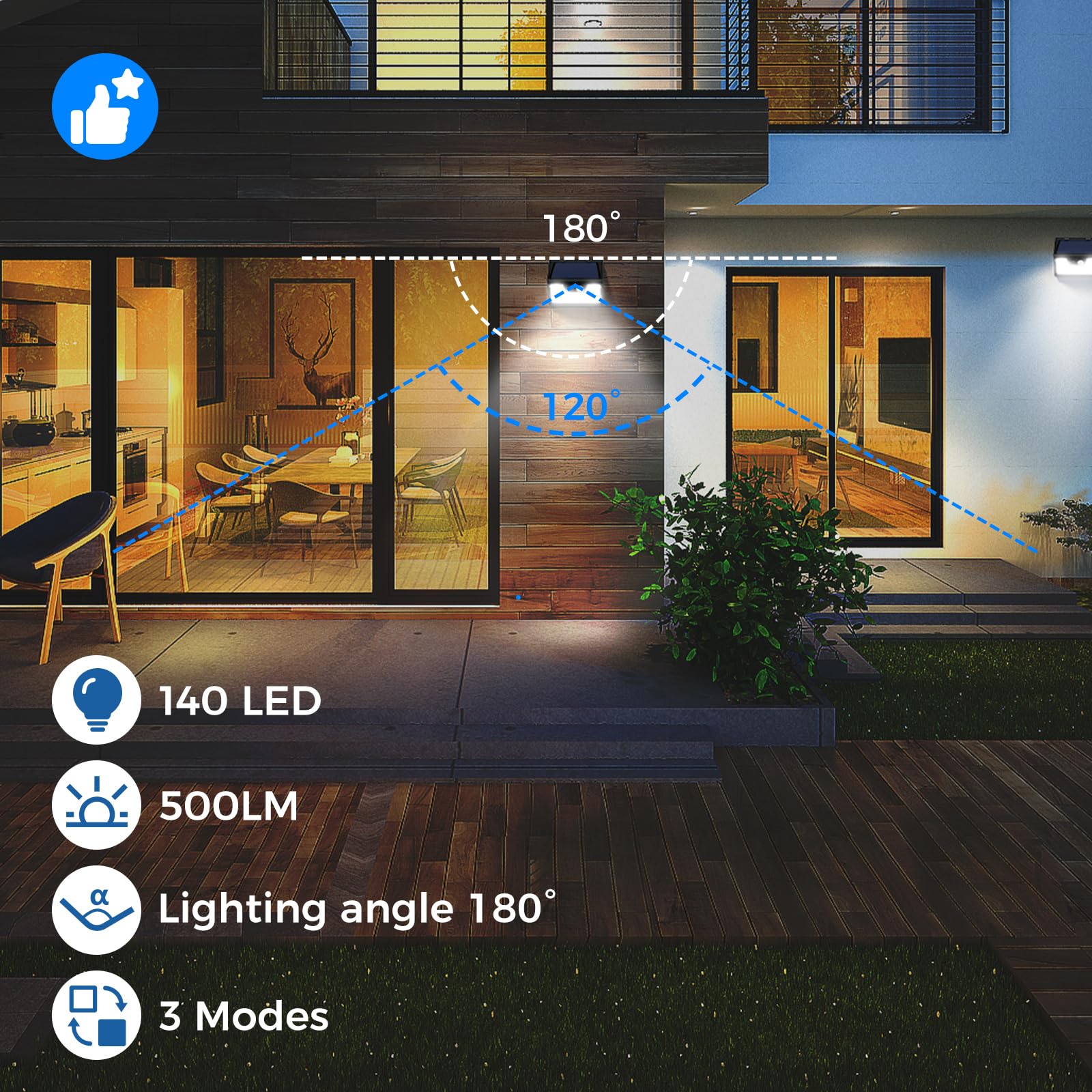 Peasur PIR motion sensor detects movement up to 16 feet for security.