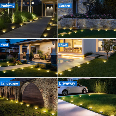 Peasur solar disc light on patio delivering cozy edge lighting