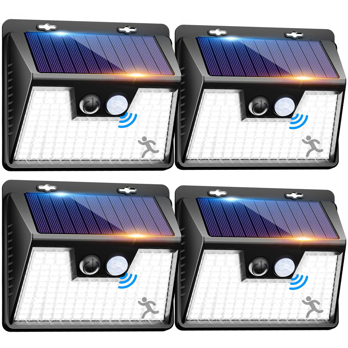 Peasur solar lights outdoor front-door entry illumination and safety.