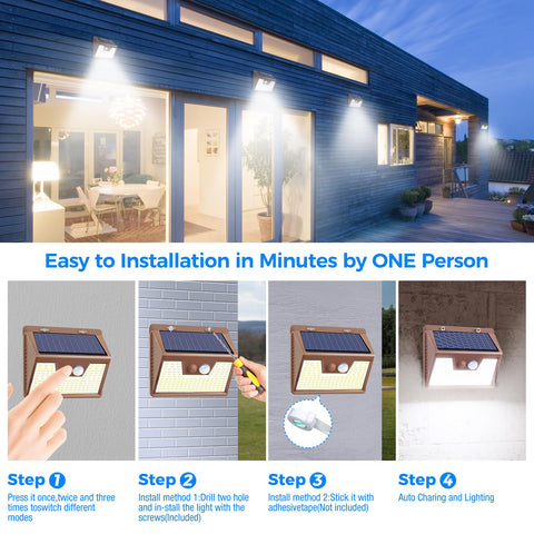 Peasur solar panel captures sun for efficient daytime charging.