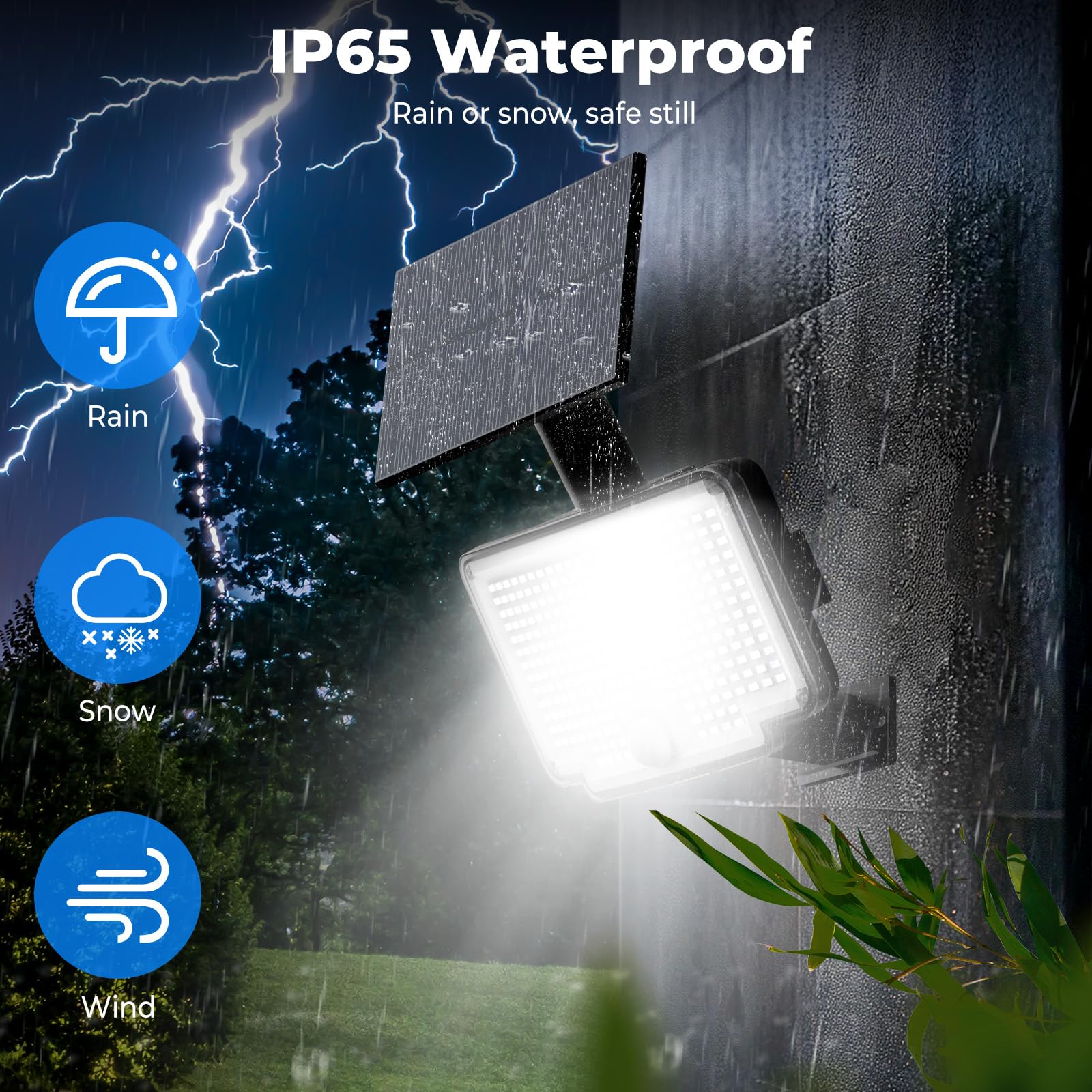 Peasur IP65 waterproof solar motion light built to withstand weather