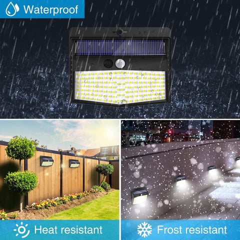 Peasur waterproof outdoor lights withstand rain and harsh weather.