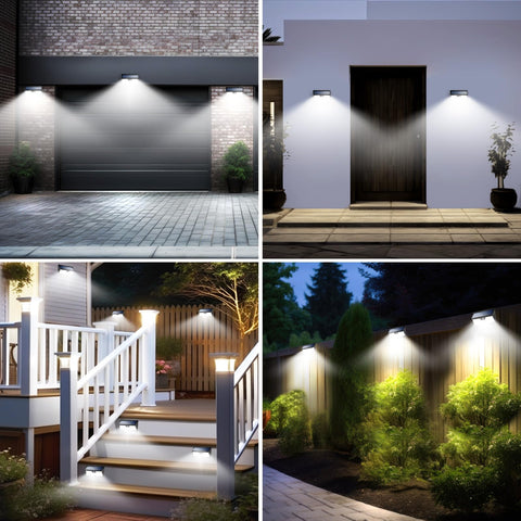 Peasur wide-coverage 180-degree solar light brightening outdoor paths