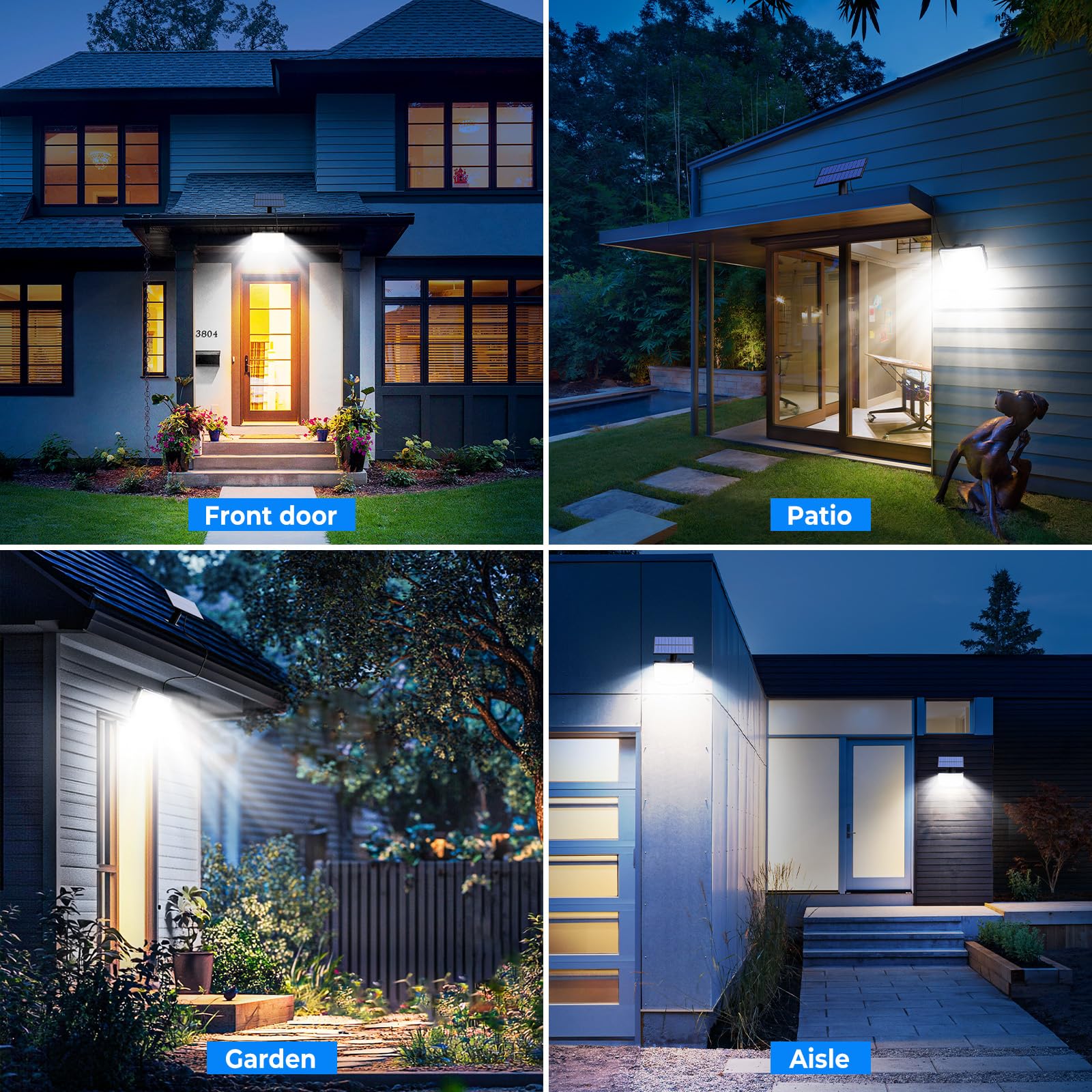 Peasur wide-angle 270-degree lighting for enhanced night security