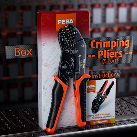DIY and professional use case with PEBA micro connector crimp tool.