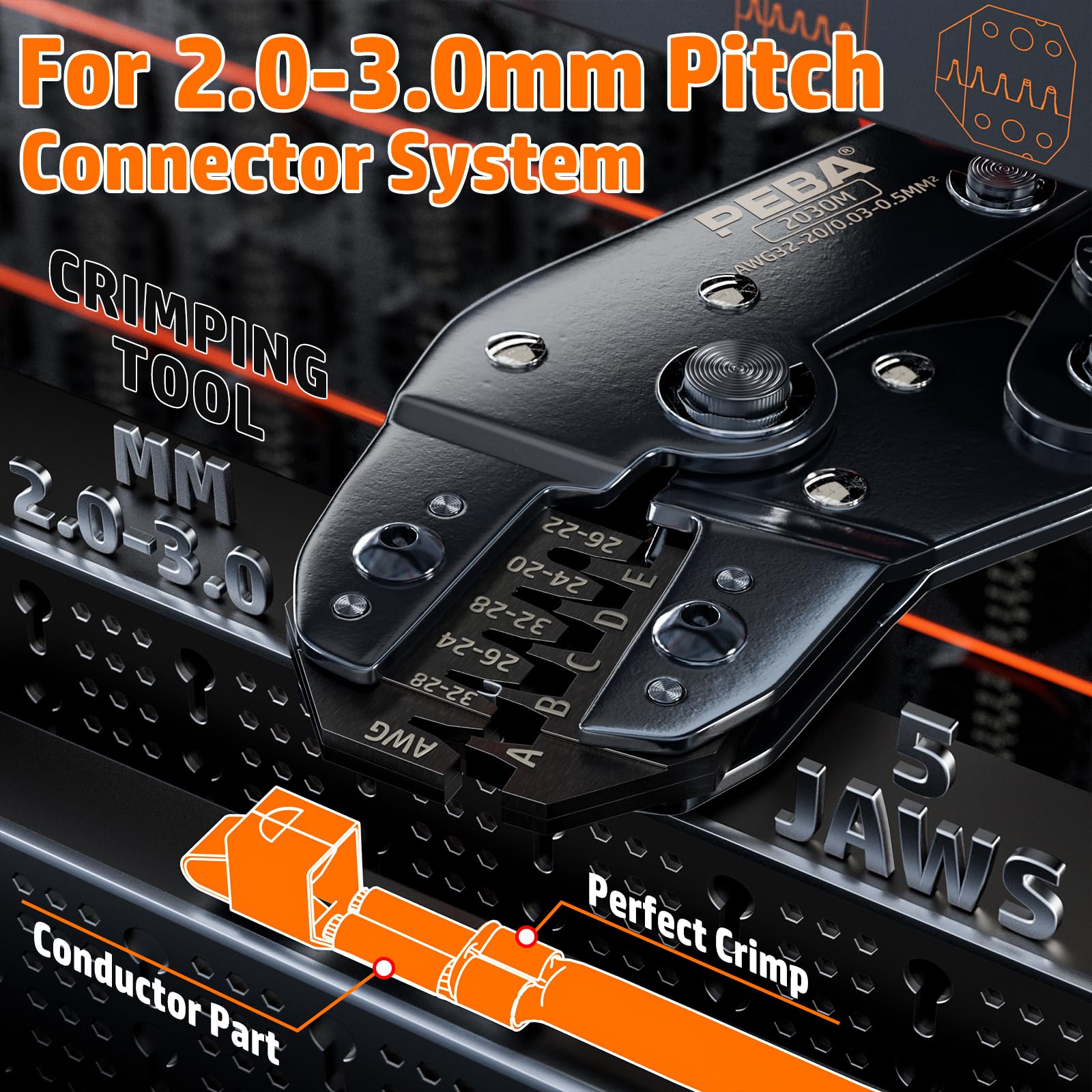 PEBA JST-PH 2-pin connector kit close-up for secure electrical joints.