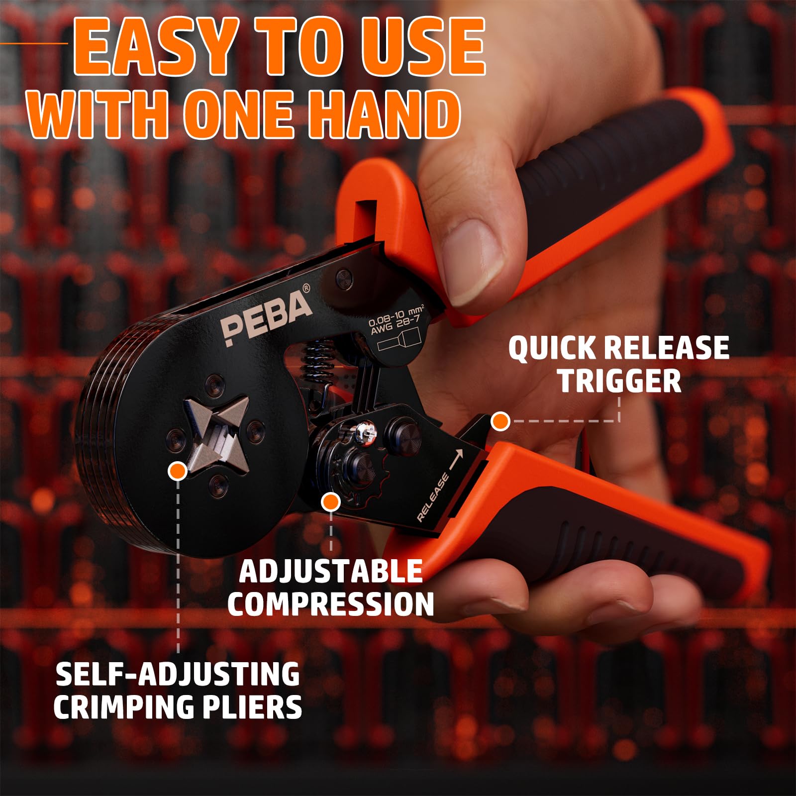 Professional-grade tool kit suitable for DIY enthusiasts and professionals.