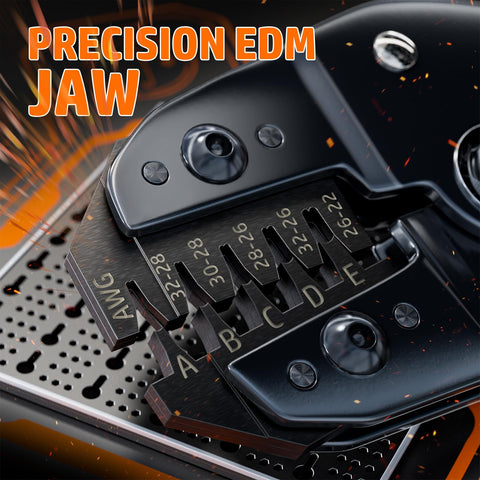 PEBA tool supports AWG 32 to 22 wires for small electronics projects.