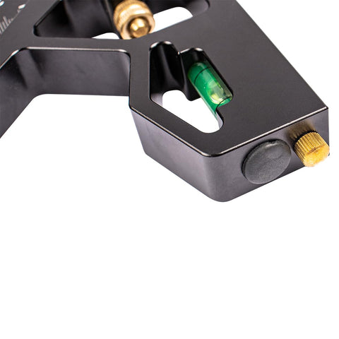 PEC Tools adjustable head enables secure 90° and 45° layouts for accurate setup.