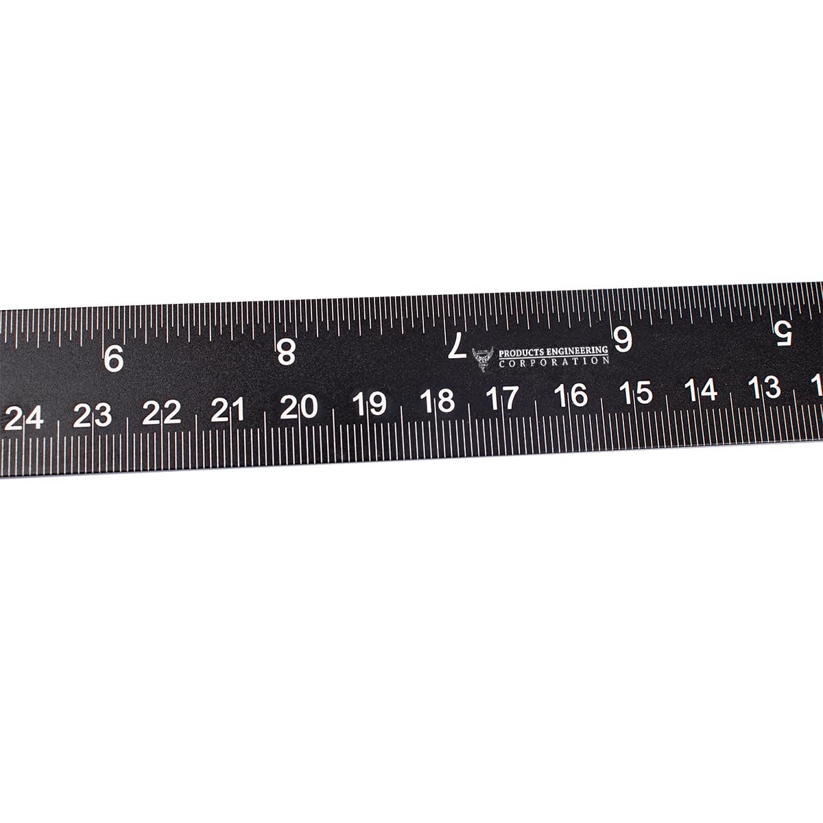 PEC Tools combination square with laser-etched markings for long-term readability and consistent measurements.