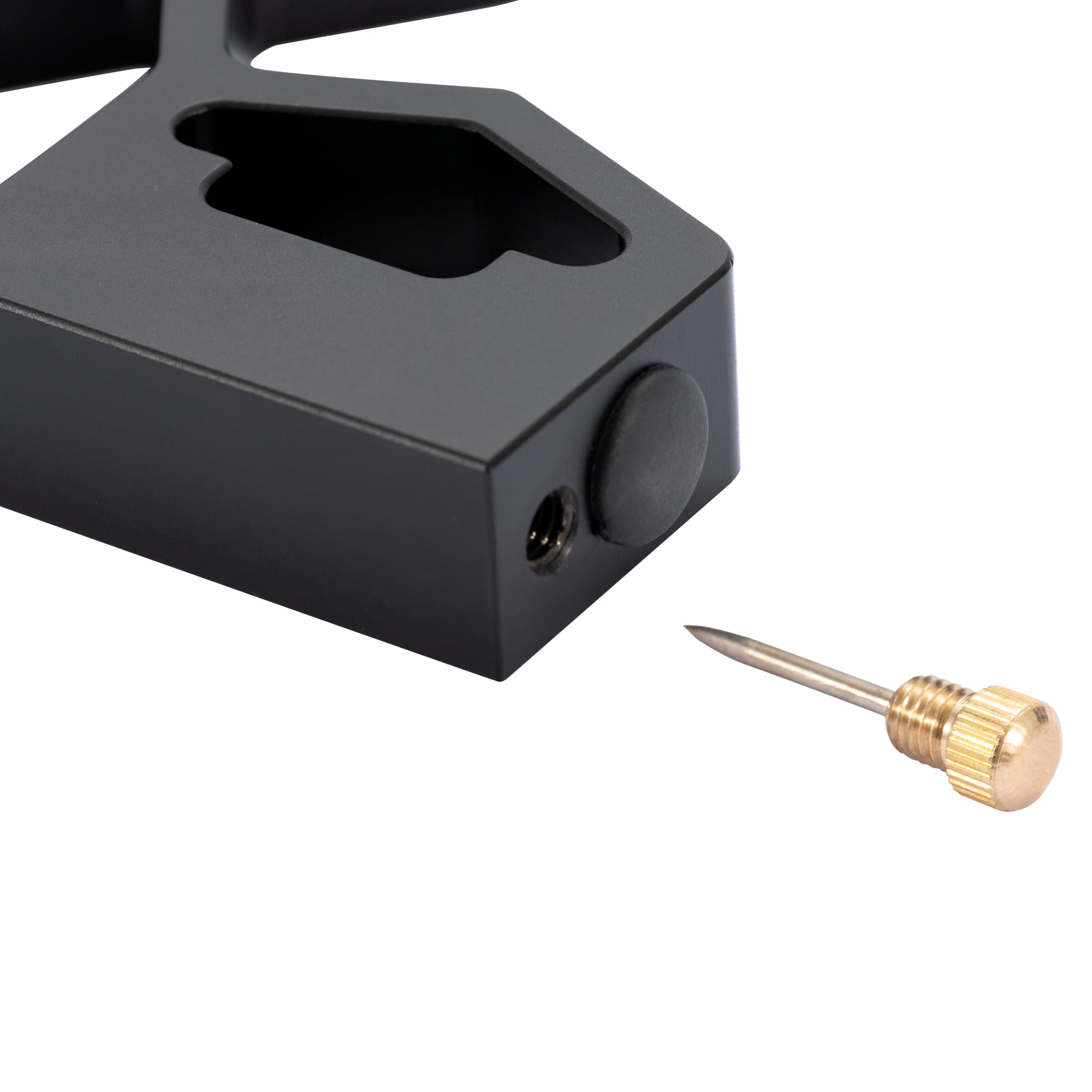 PEC Tools integrated level and scriber support quick alignment on diverse surfaces.