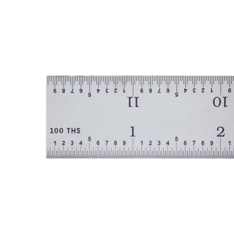 PEC Tools carbon steel ruler emphasizes durability for workshop use
